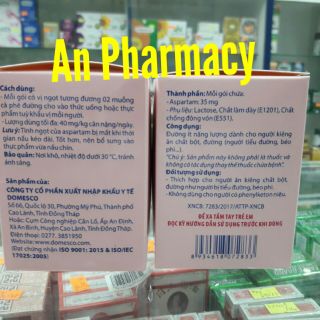 Đường ăn kiêng Aspamic hộp 100 gói