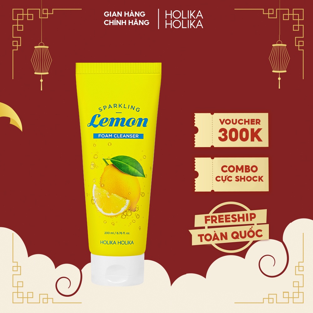 Gel tẩy da chết Hàn Quốc Holika Holika chiết xuất chanh loại bỏ bả nhờn thu nhỏ lỗ chân lông thích hợp mọi loại da 150ml