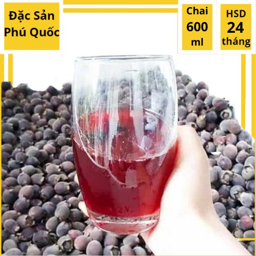 Siro Sim rừng Phú Quốc chai 600ml thơm ngon, bổ dưỡng ( chai thủy tinh )