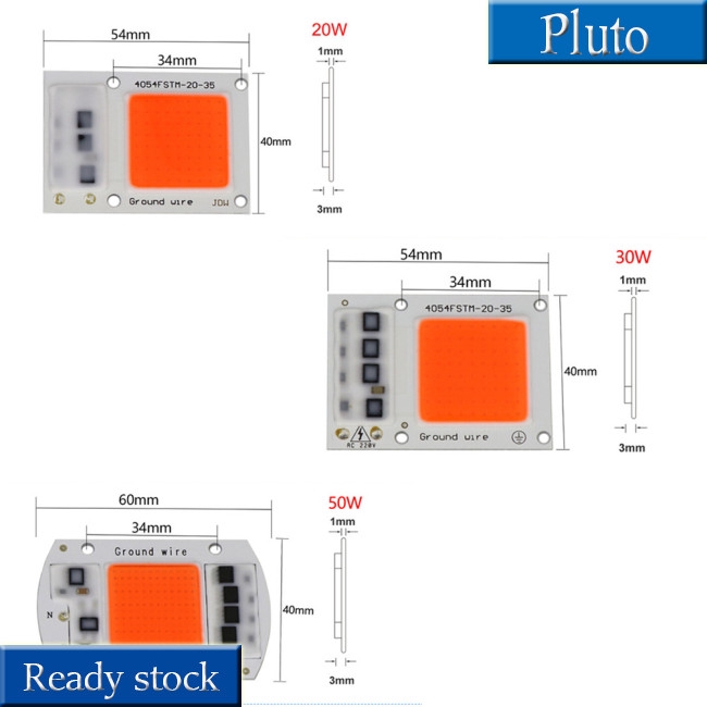 15W/20W/30W/50W LED COB Full Spectrum Plant Growth Lamp 380-840nm