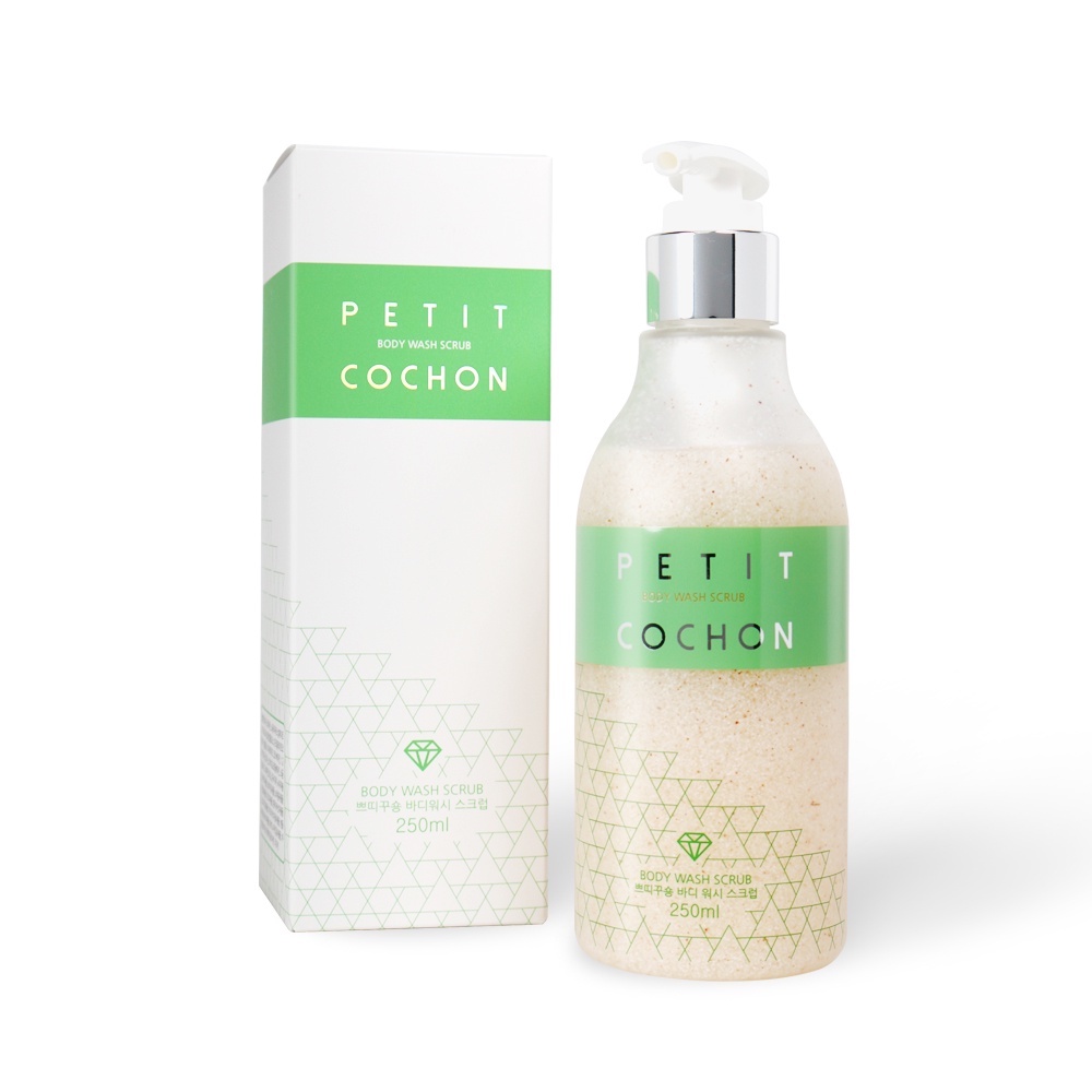 [MUA 1 TẶNG 1] TẨY DA CHẾT BODY WASH SCRUB PETIT COCHON MUỐI BIỂN + BAC HÀ 250ML