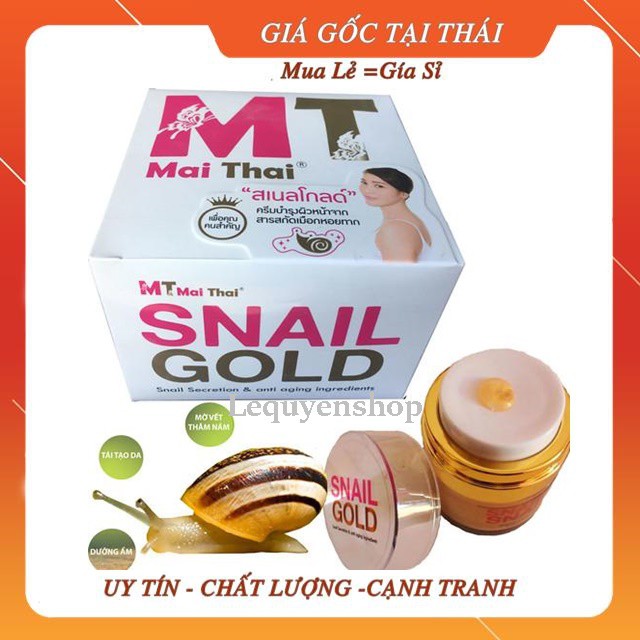 Kem Ốc Sên Snail Gold Mai Thai Hoàng Gia Thái Lan Dưỡng Da