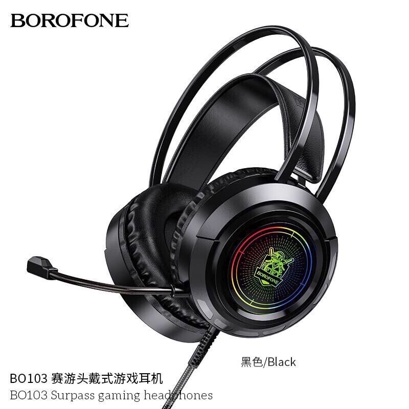 Tai nghe máy tính có míc chụp tai chơi game chính hãng Borofone Bo103