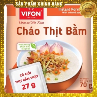 Cháo thịt vifon có gói thịt thật 70g
