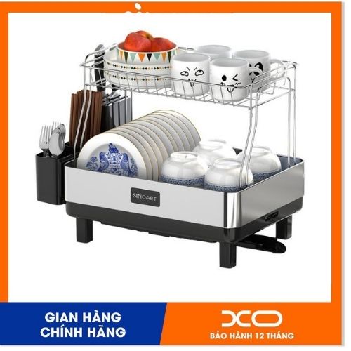 Giá Úp Bát Đĩa Sinoart Thông Minh KT 465 x 348 x 423 mm