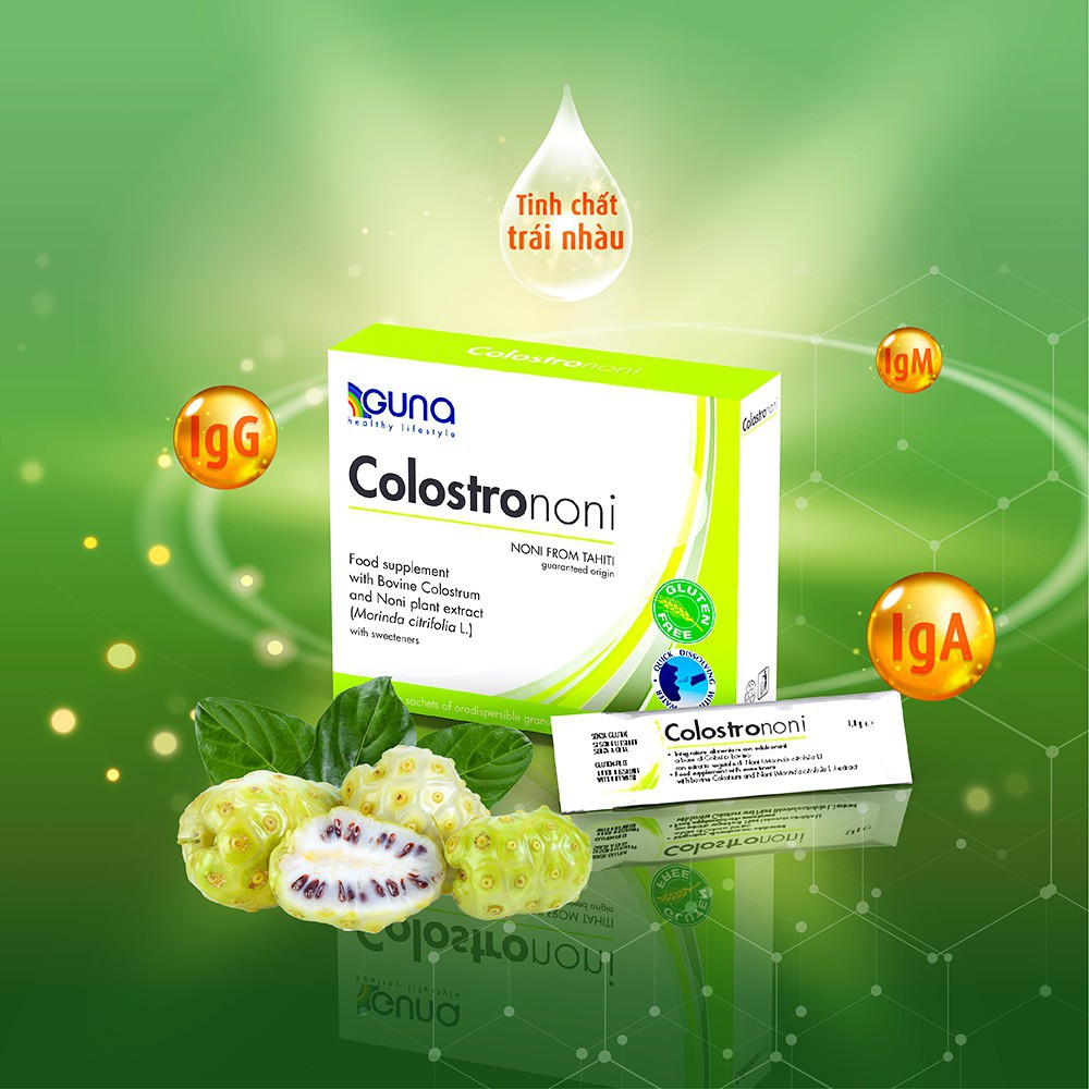 Colostrononi - Sữa non tăng đề kháng, hỗ trợ tiêu hóa (Hộp 24 gói * 1,8g)