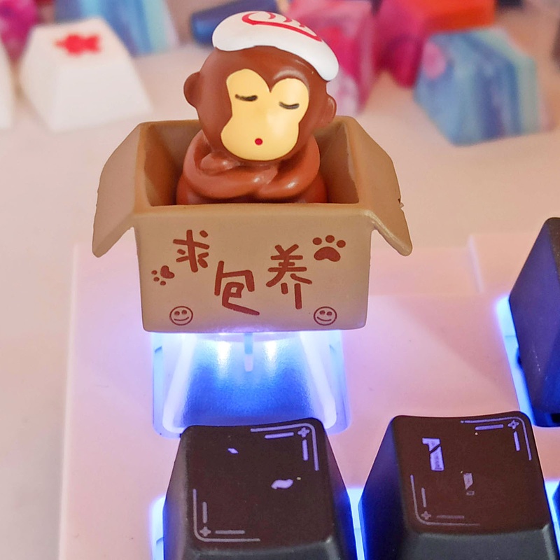 Nút Bàn Phím OEM R4 Bằng ABS In Hình Khỉ Anime Sáng Tạo Cho Bàn Phím Cơ