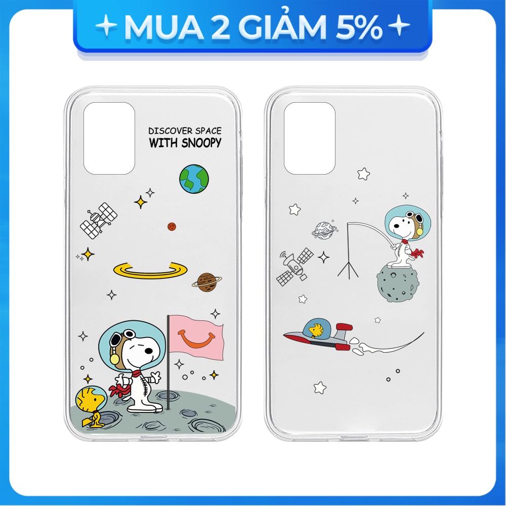 Ốp lưng 6S/6 Plus/7G/8G/X/Xs/11/12/....dẻo trong in hình Snoopy