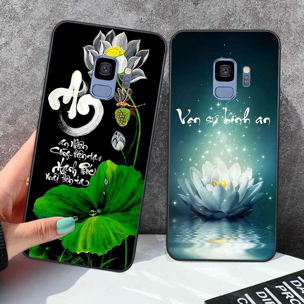 Ốp lưng Samsung Galaxy S9 in hình chữ tài chữ lộc, Cha Mẹ, bình an SIÊU ĐẸP