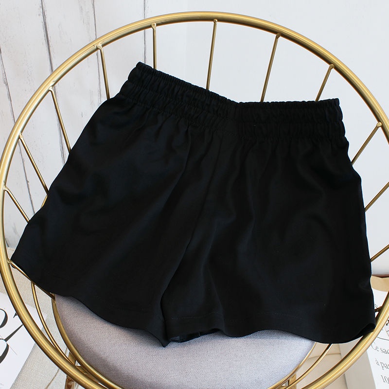 Quần Short Ống Rộng In Chữ Phong Cách Hàn Quốc Mới Cho Nữ