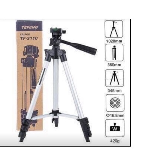 COMBO Chân máy ảnh Tripod 3110A loại A+ KẸP ĐIỆN THOẠI+ NÚT BLUETOOTH , CHỤP ẢNH TỰ SƯỚNG, LIVESTREAM, HỌC ONLINE