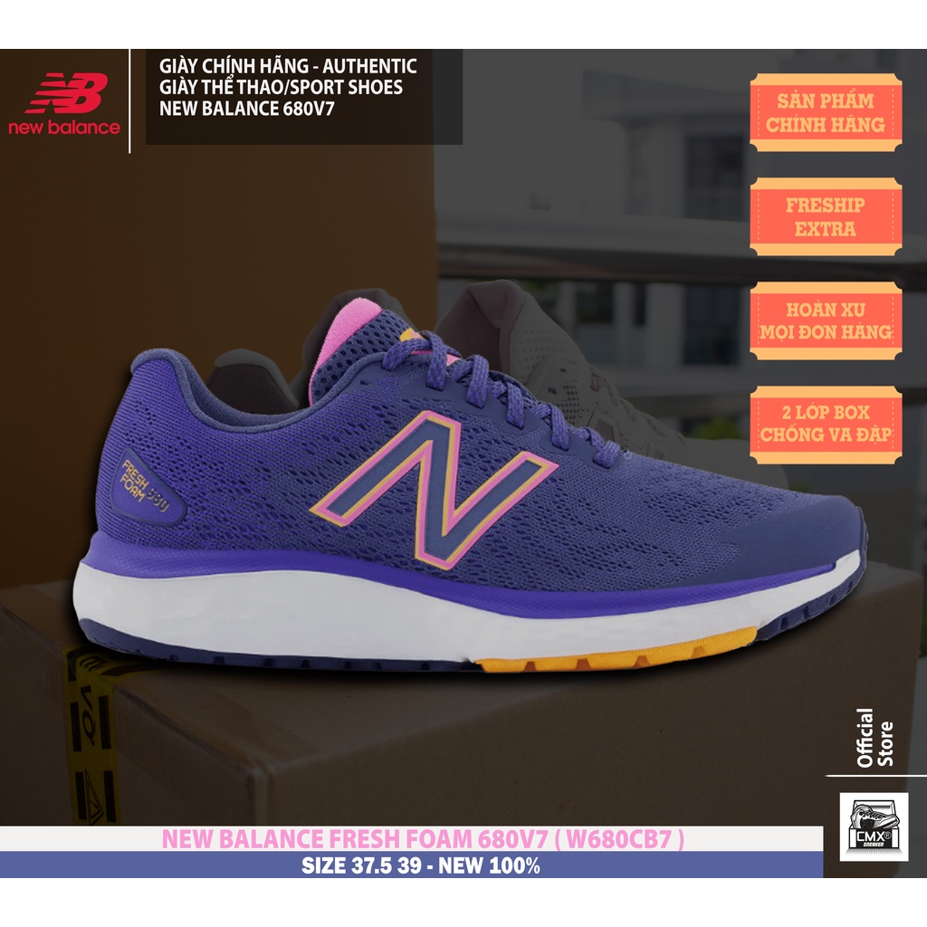 Giày New Balance 680V7 Blue/White ( W680CB7 ) - AUTHENTIC 100%