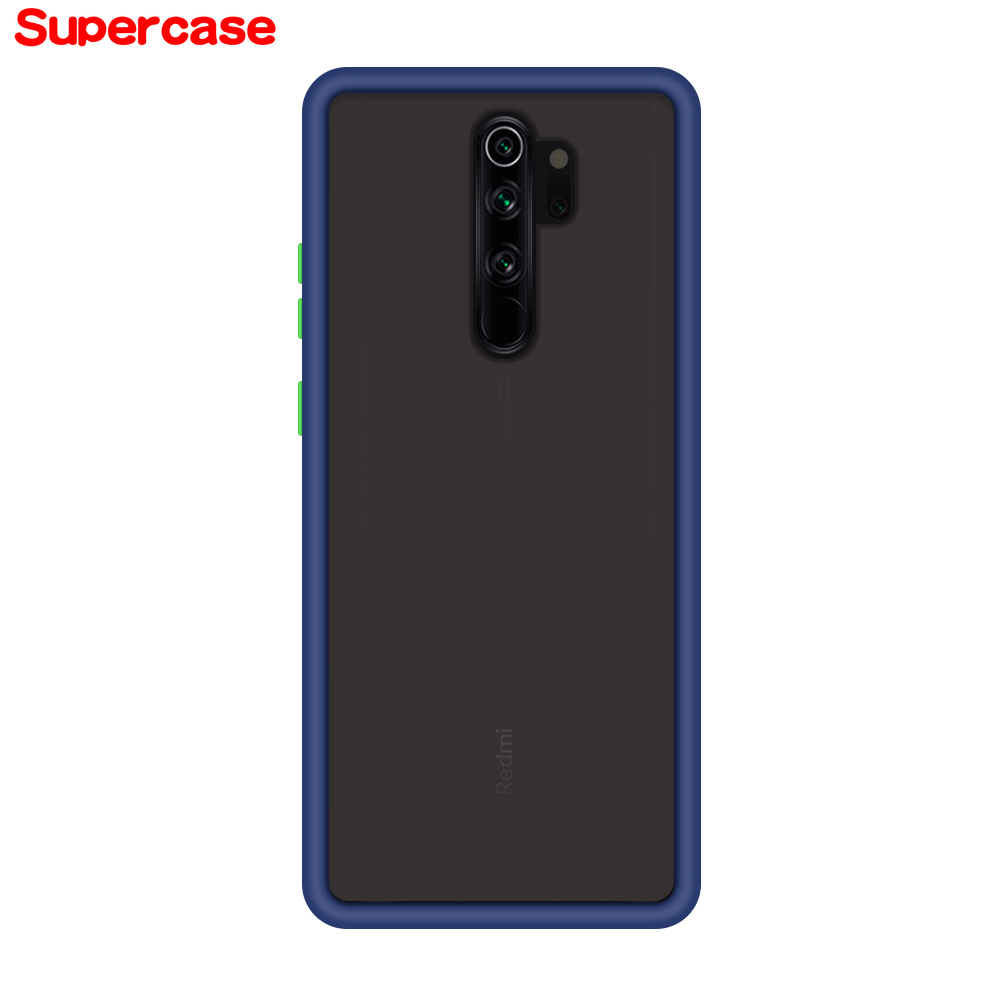 Ốp lưng cứng viền mềm mặt nhám chống sốc cho Xiaomi Redmi K30 Pro Note 8 7 Pro 8T 8A 7A