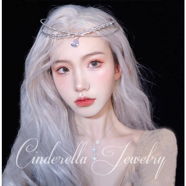 Choker đá hạt nước đeo cổ cài tóc phụ kiện thời trang nữ xinh xắn