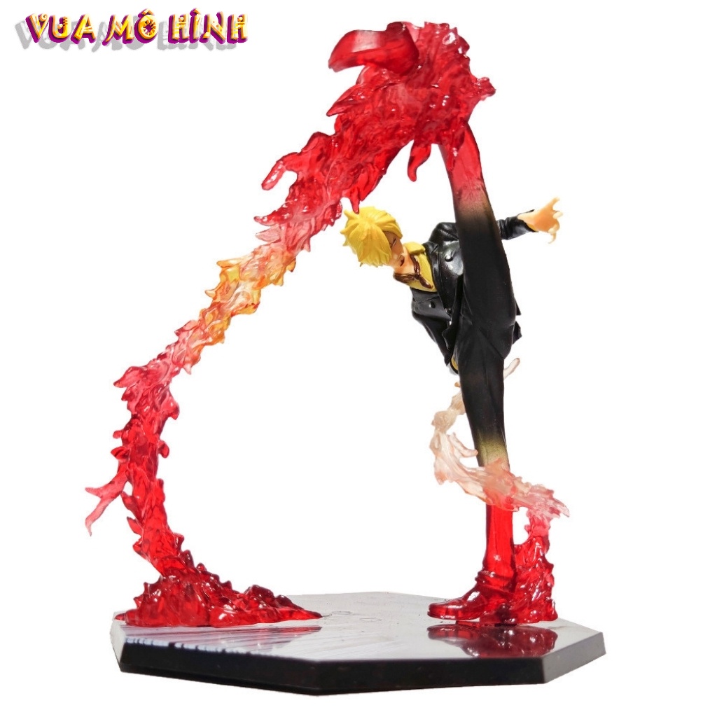 Mô hình One Piece - Mô hình Sanji chân lửa cực đẹp cao 16cm full BOX