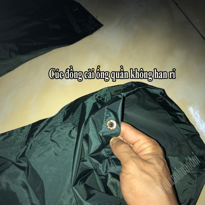 Áo mưa bô cao cấp, chất vải dù tráng nhựa PVC siêu chống thấm