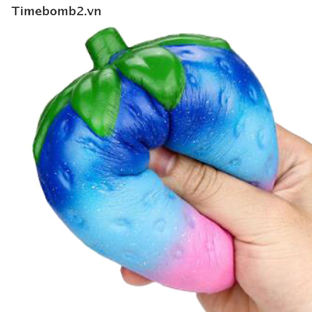 2 Đồ Chơi Nắn Bóp Giúp Giải Tỏa Căng Thẳng Hình Quả Dâu galaxy