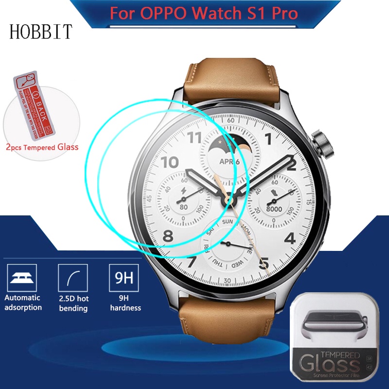 Set 2 Kính Cường Lực Bảo Vệ Màn Hình Đồng Hồ Thông Minh Xiaomi Watch S1 Pro Kèm Phụ Kiện ​Dây Đeo Thay Thế Cho Đồng Hồ Thông Minh Mi Watch S1pro