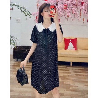 Váy bầu xuông chấm bi xinh lung linh V28