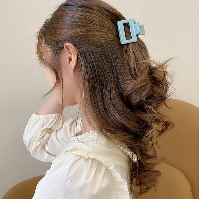 Kẹp tóc càng cua Acrylic kiểu dáng hình học thời trang Hàn Quốc cho nữ (Hairclips)