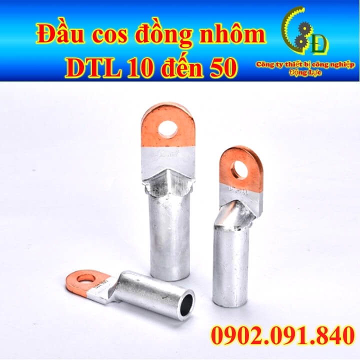 Đầu cos đồng nhôm DTL 1cái 💥VIP💥 cốt sử lý hợp kim, cosse bấm nối dây điện 10mm đến 50mm