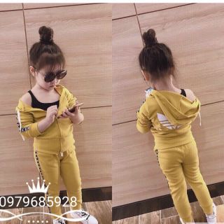 Combo 10 bộ nỉ adidas bé gái