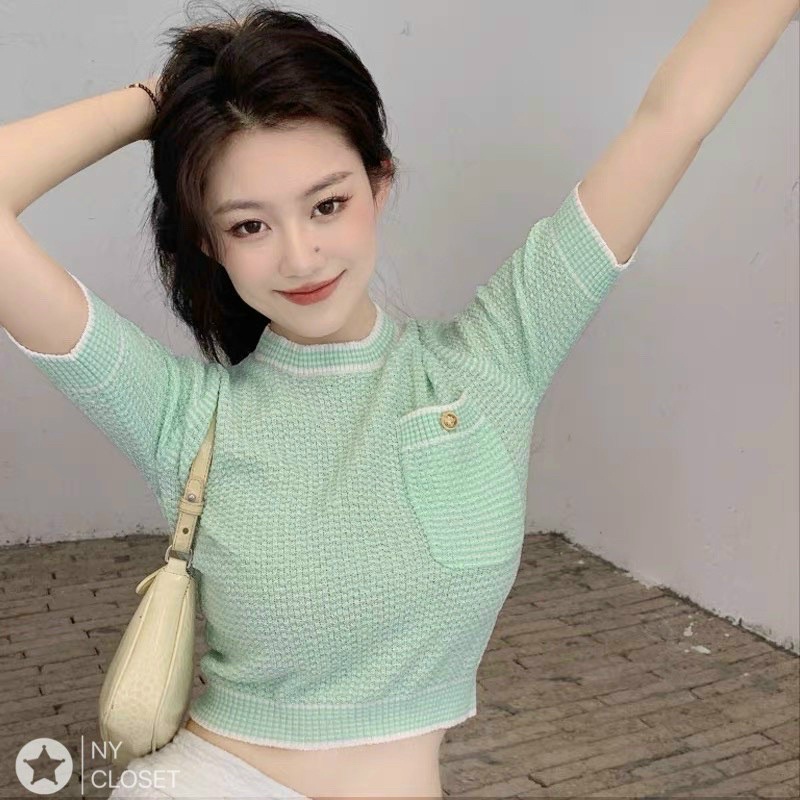 BÁN SỈ ÁO LEN CRTP TÚI NGỰC