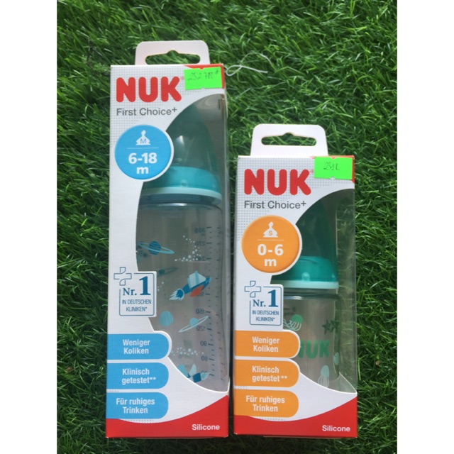 Bình sữa hãng NUK từ 0-18 tháng