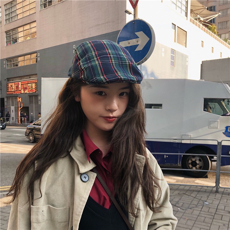 Mũ Họa Sĩ Phong Cách Hong Kong Thời Trang Xuân Hè Cho Nam Nữ