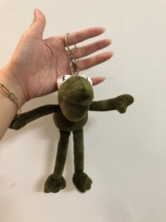 Móc khoá ếch kermit ulzzang (xem video, có sẵn)