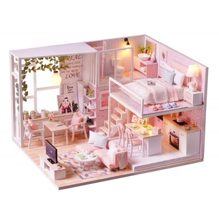 Mô hình đồ chơi lắp ghép căn phòng mộng mơ DIY  (tặng kèm keo và mica)