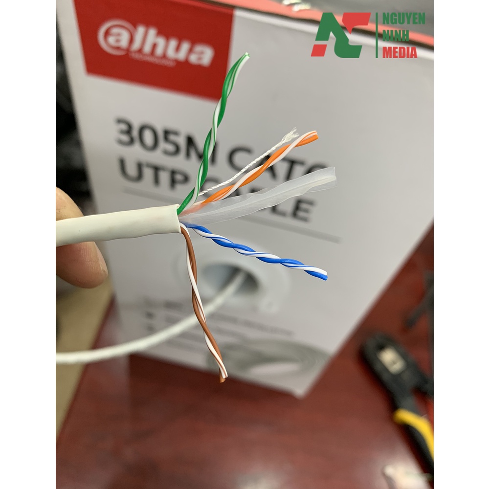 Dây Mạng CAT6 UTP DAHUA PFM920I-6UN-C Lõi Đồng 100%, Bảo Hành 10 Năm (Bán lẻ)