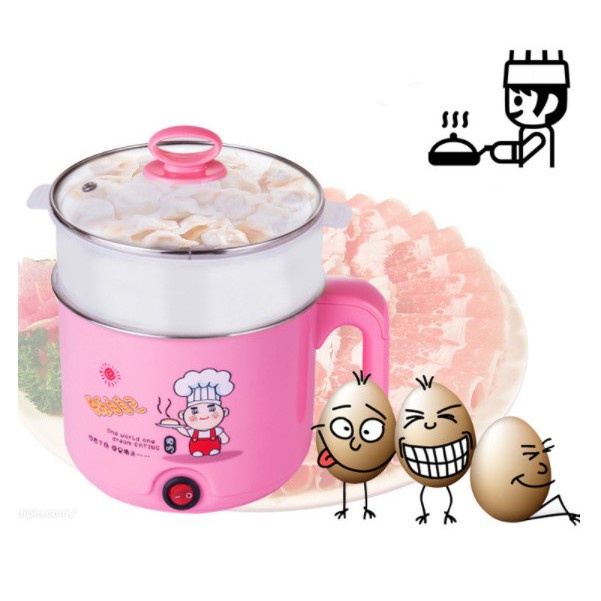 Nồi Lẩu Mini - Ca Nấu Mì Siêu Tốc Đa Năng Siêu Tiện Lợi 1.6L