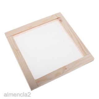 Wooden Paper Making Mould Frame Screen for DIY Paper Handcraft 20x20cm