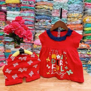 Bộ coton bé gái