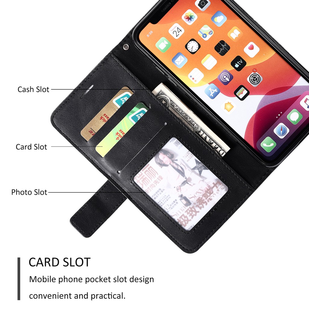 Flap leather case iphone 6 6s 7 8 Plus X Xs XR 11 Pro 12 Mini Max Cover Casing | BigBuy360 - bigbuy360.vn