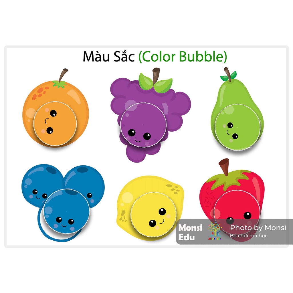 Monsi Edu Học liệu montessori tổng hợp 19 chủ đề Matching Book F18MM