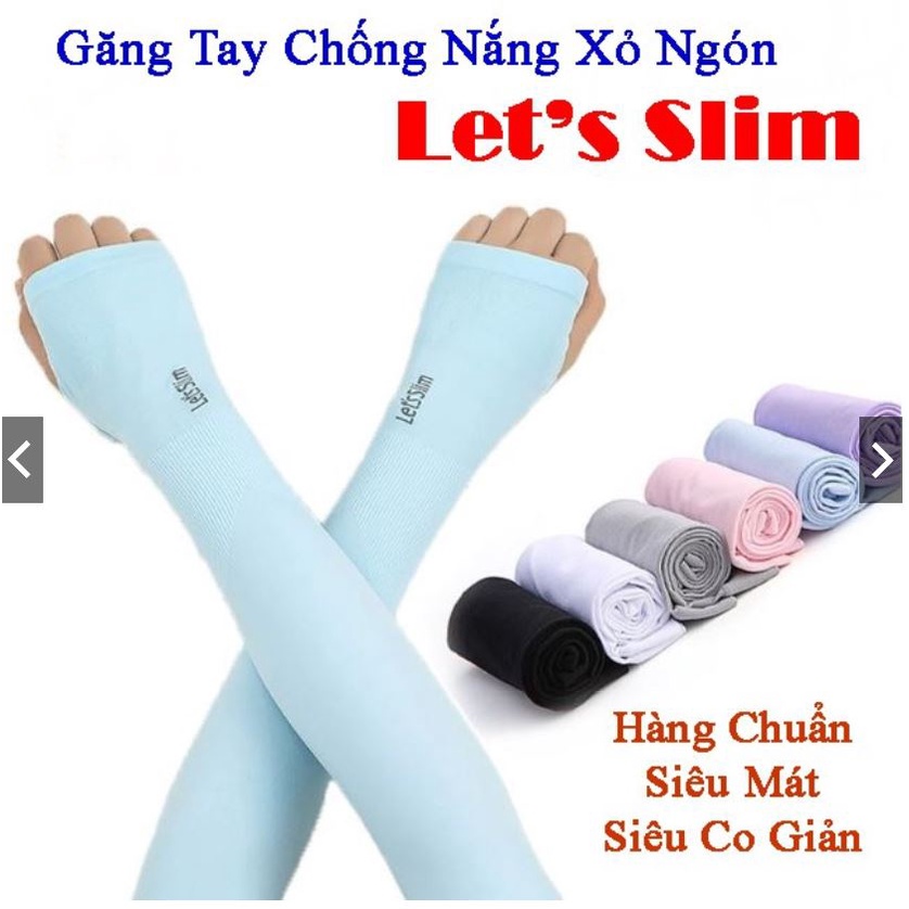 Bộ 2 Ống Tay Chống Nắng, Găng Tay Chống Nắng Hàn Quốc Let's slim