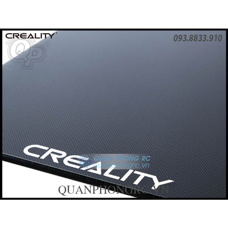 Lót Bàn Nhiệt Thủy Tinh CREALITY Silicon Carbon Tempered Glass Plate 235*235mm