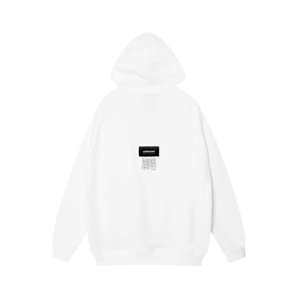 HOODIE "LOGO VER2" DOUBLE LABEL WHITE/BLACK | BigBuy360 - bigbuy360.vn