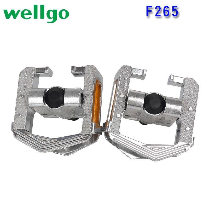 ۞▫○Pê Đan Xe Đạp F265 Có Thể Gấp Gọn Kèm Đèn Phản Quang Tiện Dụng