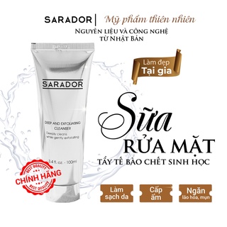 Sữa rửa mặt kiêm Tẩy tế bào chết Sarador 100ml