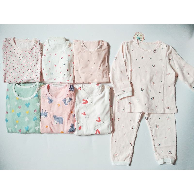 Bộ thun cotton dài tay Moimoln xuất Hàn bé trai & bé gái