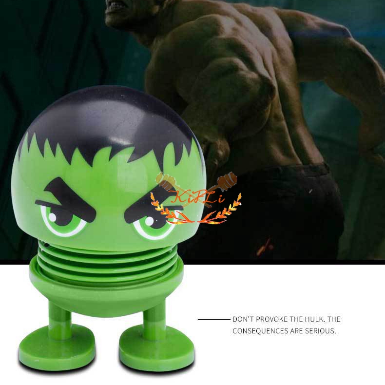 Búp bê biểu tượng cảm xúc Per Mini Lắc The Avengers Head Biểu tượng cảm xúc Mùa xuân lắc Mini