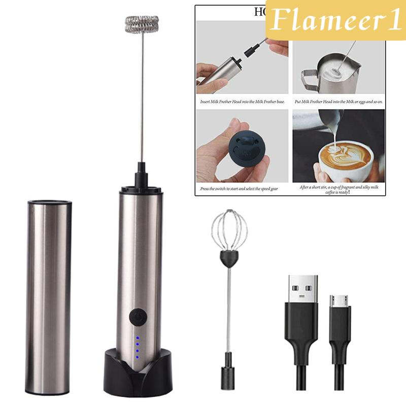 Máy Đánh Bọt Sữa Protable Flameame1 Sử Dụng Pin Có Thể Sạc Lại Cho Nhà Bếp
