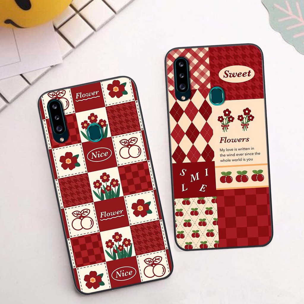 Ốp Samsung A20s họa tiết hoa, gấu thời trang, ốp dẻo bền đẹp
