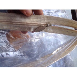 Túi nilon bọc đệm có khoá kéo 2 đầu (đệm gấp 3 mảnh)