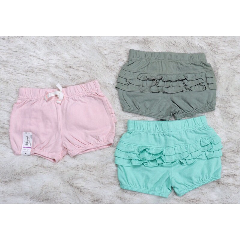 Quần short phồng xuất dư cho bé gái 3-24m