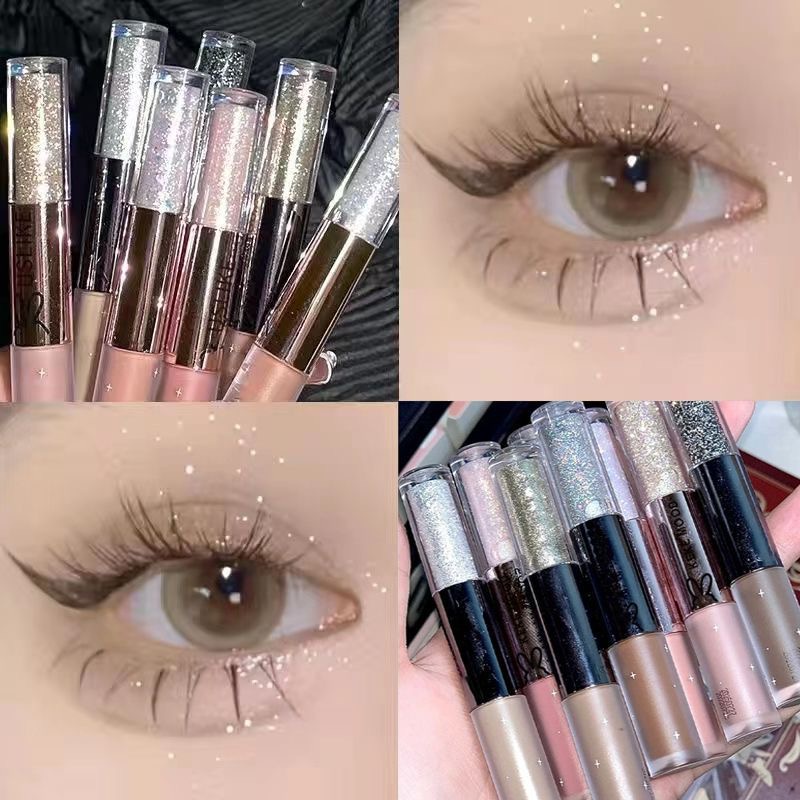 Túi Đeo Chéo Hình Hello Kitty Xinh Xắn Cho Nữ® Phấn Mắt Dạng Lỏng Hai Đầu Có Nhũ Lấp Lánh Thời Trang