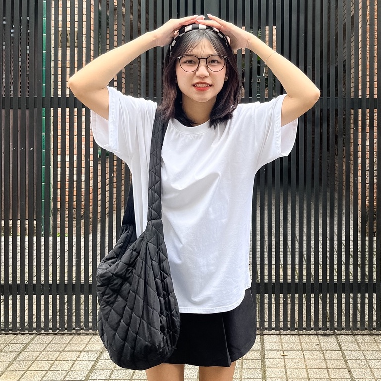 Áo thun mùa hè unisex basic 180 cổ tròn form rộng năng động Miều Est.2013